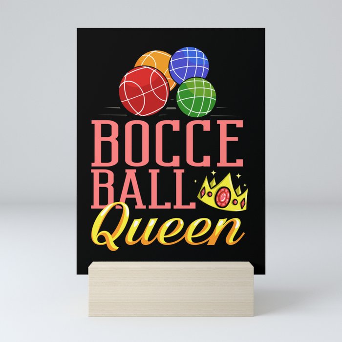 Bocce Ball Italian Bowling Bocci Player Mini Art Print