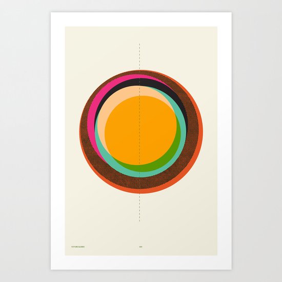 FUTURE GLOBES 001 Art Print
