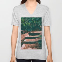 Forest Trail in the PNW | Travel Photography V Neck T Shirt
