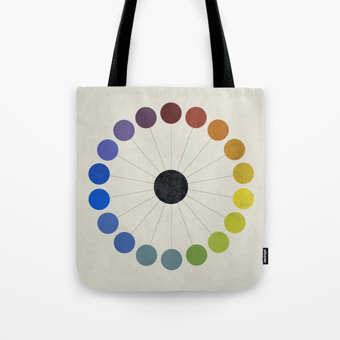 Vintage re-make of Mark Maycock's Complementary contrasts (without text) Tote Bag