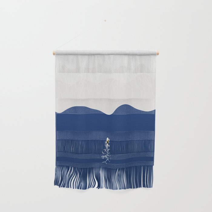 Lone Surfer  Wall Hanging