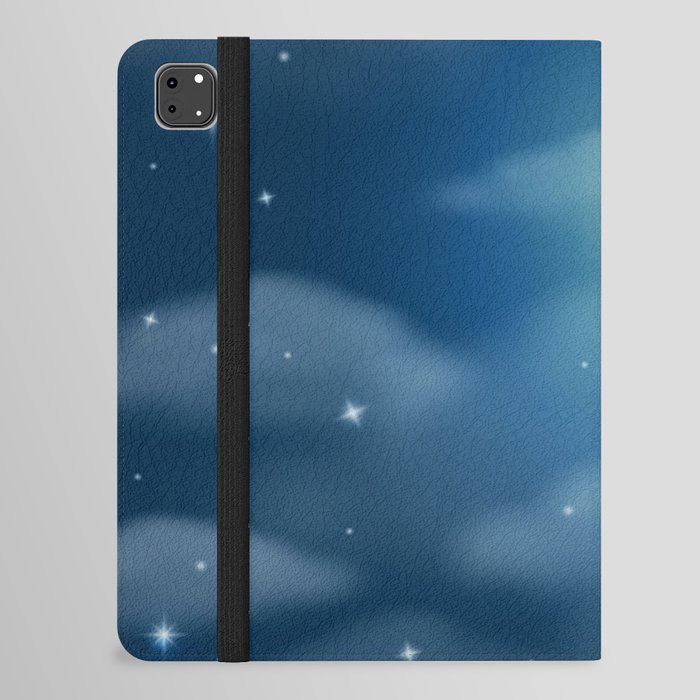 Magical Midnight Moon Starry Night Sky iPad Folio Case