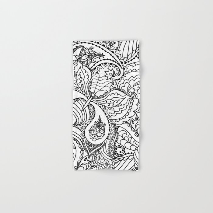 Black White Hand Painted Watercolor Butterfly Abstract Floral Hand