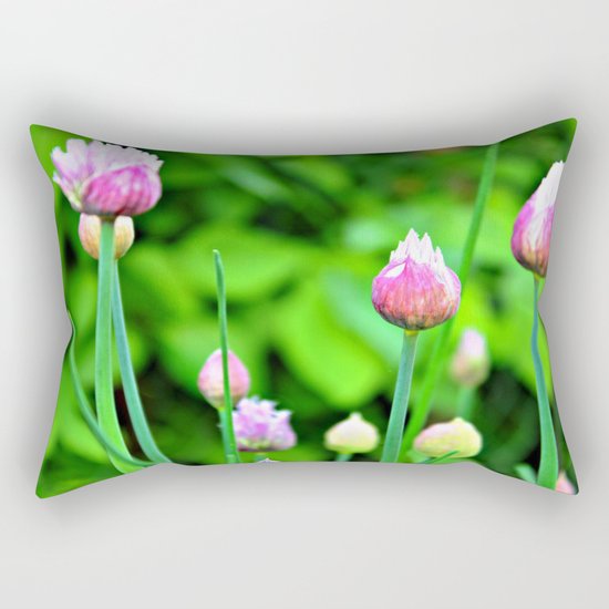 Flowering Chives Rectangular Pillow