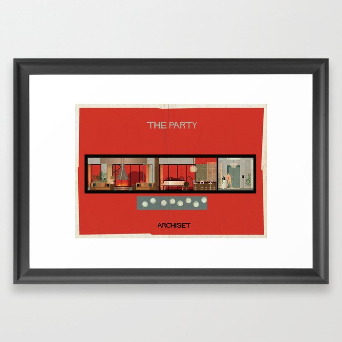 The party_ Directed by Blake Edwards Framed Art Print