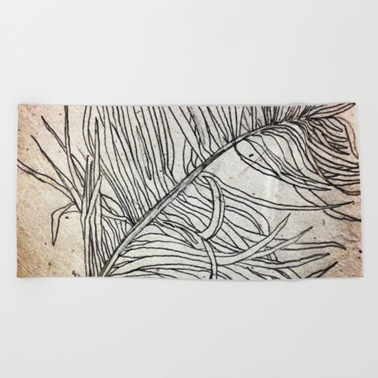Palm Flower on Earth Day Beach Towel