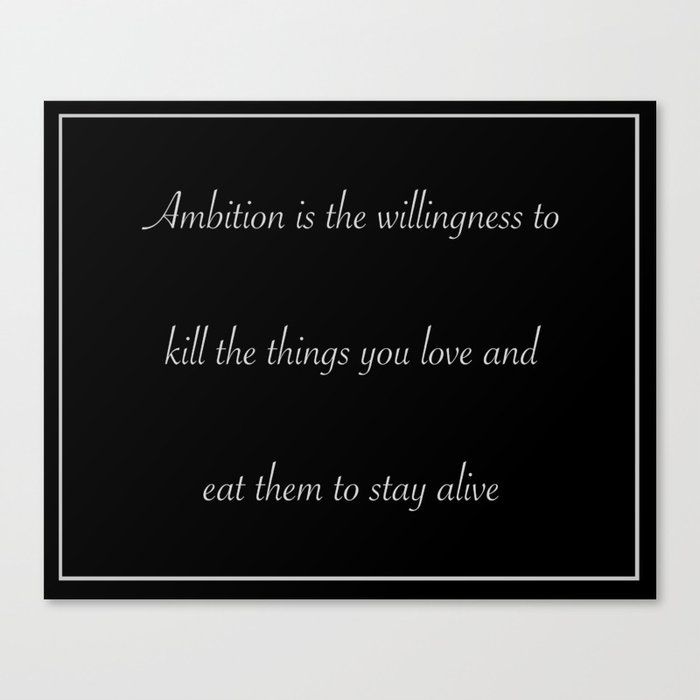 Ambition (30 Rock) Canvas Print