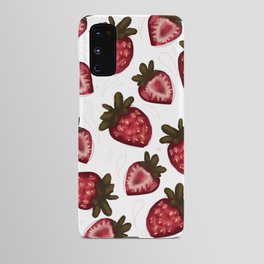 cute strawberry pattern Android Case