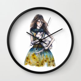 Rodarte for Vanity Fair // Fashion Illustration Wall Clock