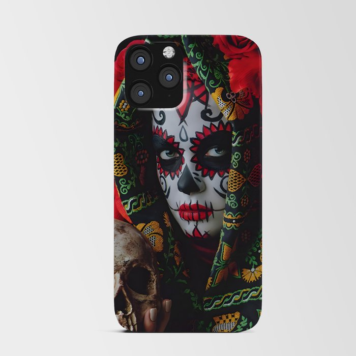 Catrina Skull day of the death iPhone Card Case