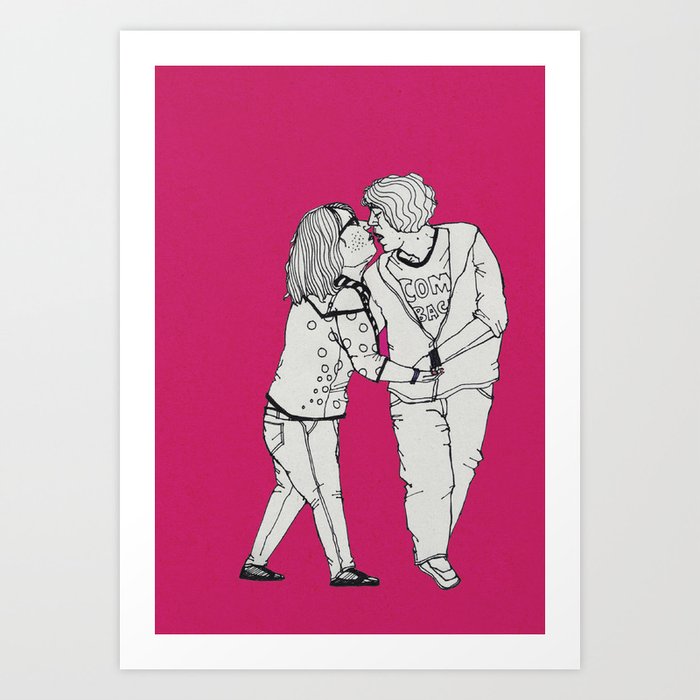 series-kiss  Art Print