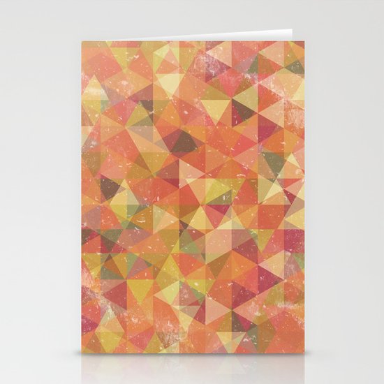 Triangle Pattern III Stationery Cards