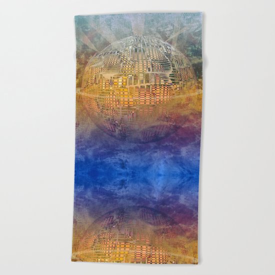 Atlante 11-06-16 / SUBAQUATIC - AERIAL Beach Towel