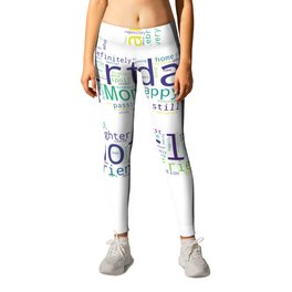 Happy birthday mom! Leggings | Mother, Cake, Birthday, Graphicdesign, Host, Wordcloud, Typography, Family, Multicolored, Celebration 