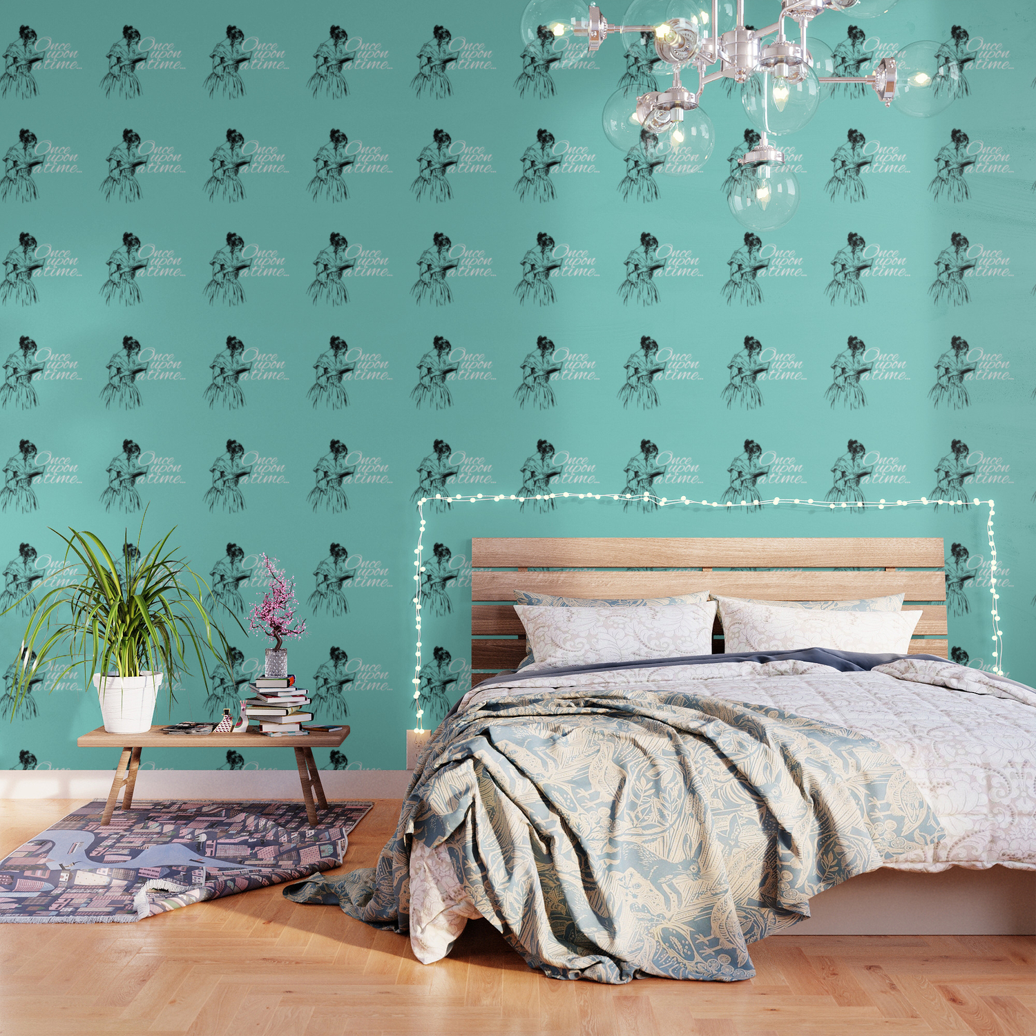 Reading Too Many Novels Tiffany Blue Wallpaper By Emarlow Society6