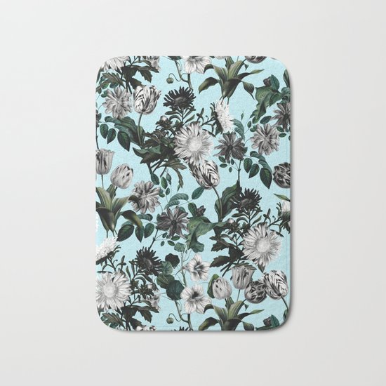 Summer Botanical Garden Bath Mat