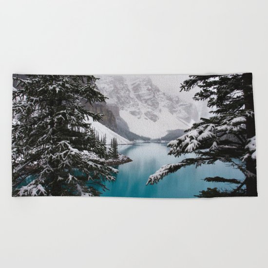 Moraine Lake Beach Towel