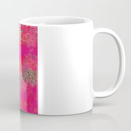 Hot Pink & Orange Abstract Art Collage Coffee Mug
