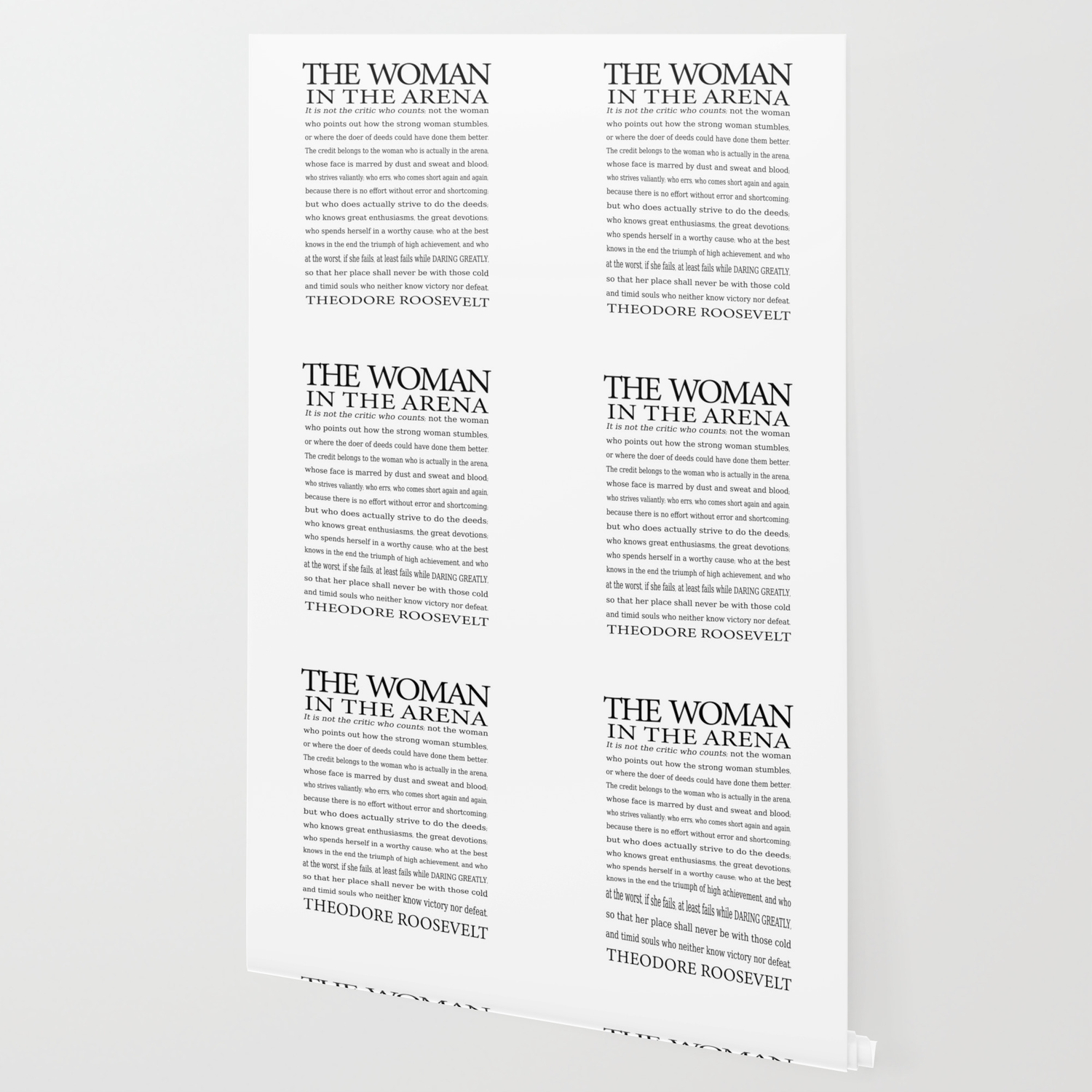 Daring Greatly Woman In The Arena The Man In The Arena Quote By Theodore Roosevelt Wallpaper By Ekphotoart Society6