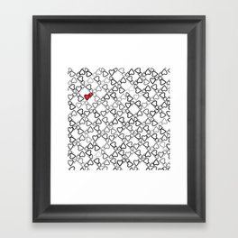 I spy red hearts-Valentine's Series  Framed Art Print