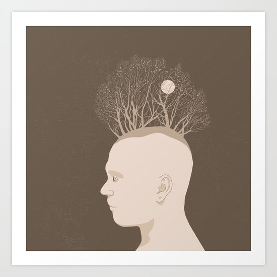 NATURE PORTRAITS 03 SIMPLIFIED Art Print