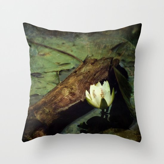 Water Lily Throw Pillow