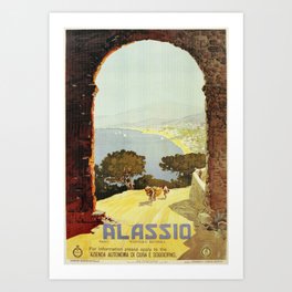 1920s Alassio Italy Art Print