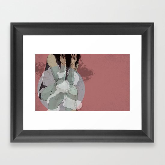 Lady Lost Framed Art Print