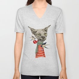 Sphynx cat V Neck T Shirt