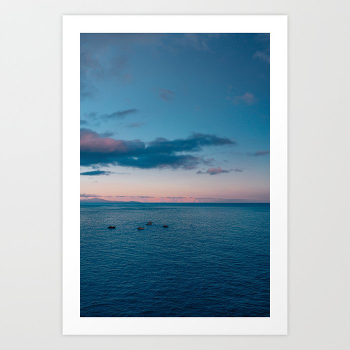 Amalfi Coast Sunset IV Art Print