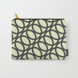 Swatchpattern Chains Pattern Black White Carry-All Pouch