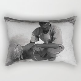 The Young Man and the Sea Rectangular Pillow