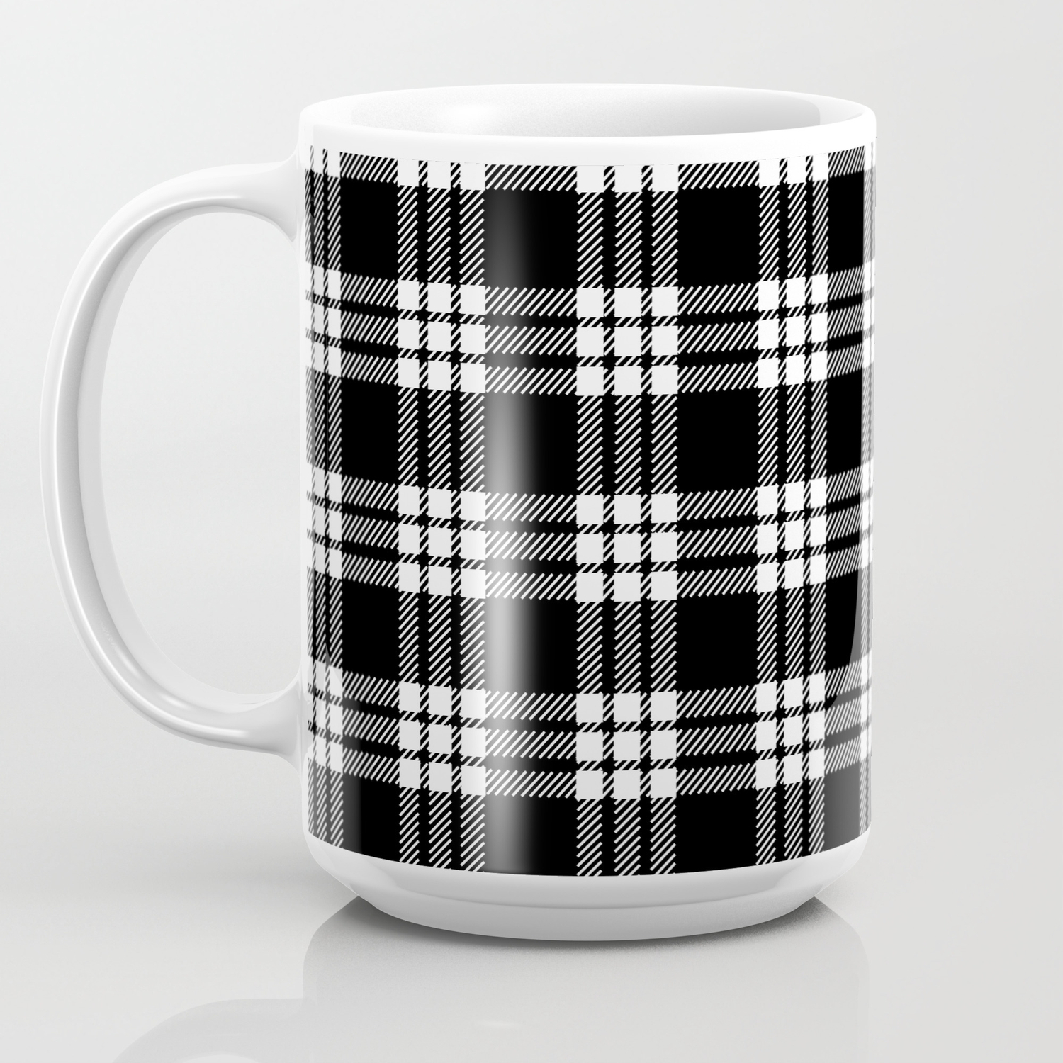 macfarlane black and white tartan