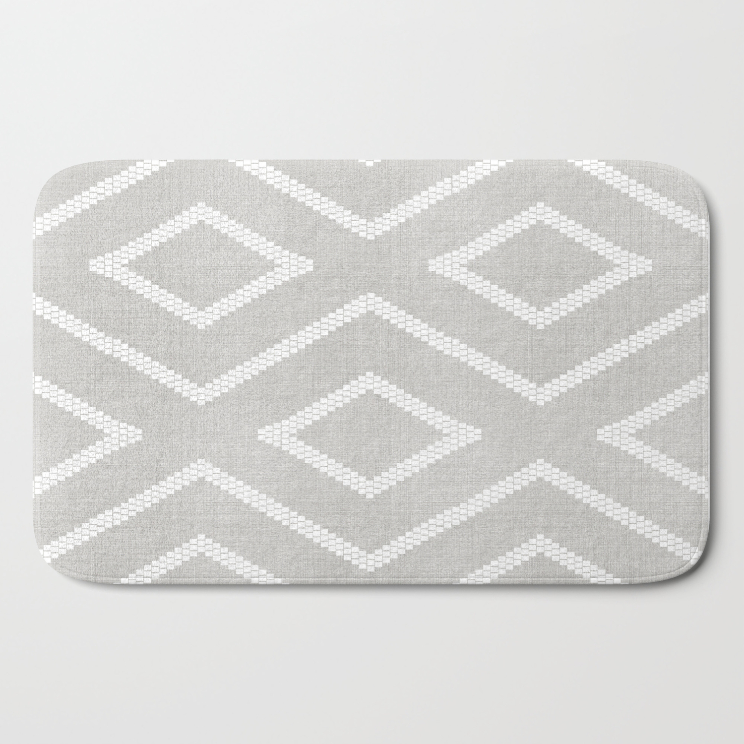 grey bathroom mats