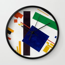 Kazimir Malevich Suprematist Wall Clock | Vintage, Kazimir, Suprematist, Shapes, Shape, Art, Squares, Line, Drawing, Lines 