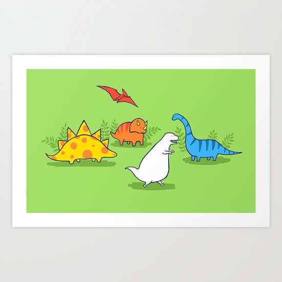 Albinosaur Art Print