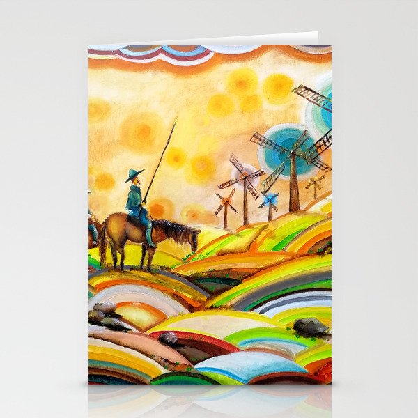 Don Quixote de La Mancha and Sancho Panza Stationery Cards
