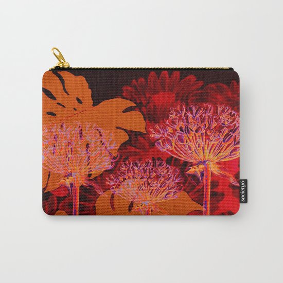 floral and leaves Carry-All Pouch
