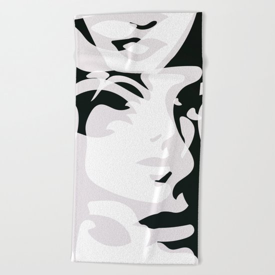Hidden Faces Beach Towel