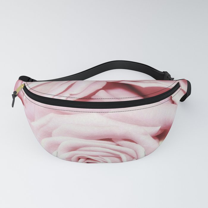 Beautiful bed of pink roses -Floral Rose Flowers Fanny Pack