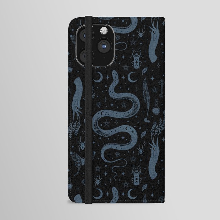 Mystical Collection-Black iPhone Wallet Case