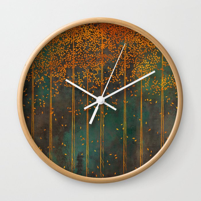 Copper Birch Wall Clock