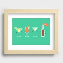Cocktails! Recessed Framed Print