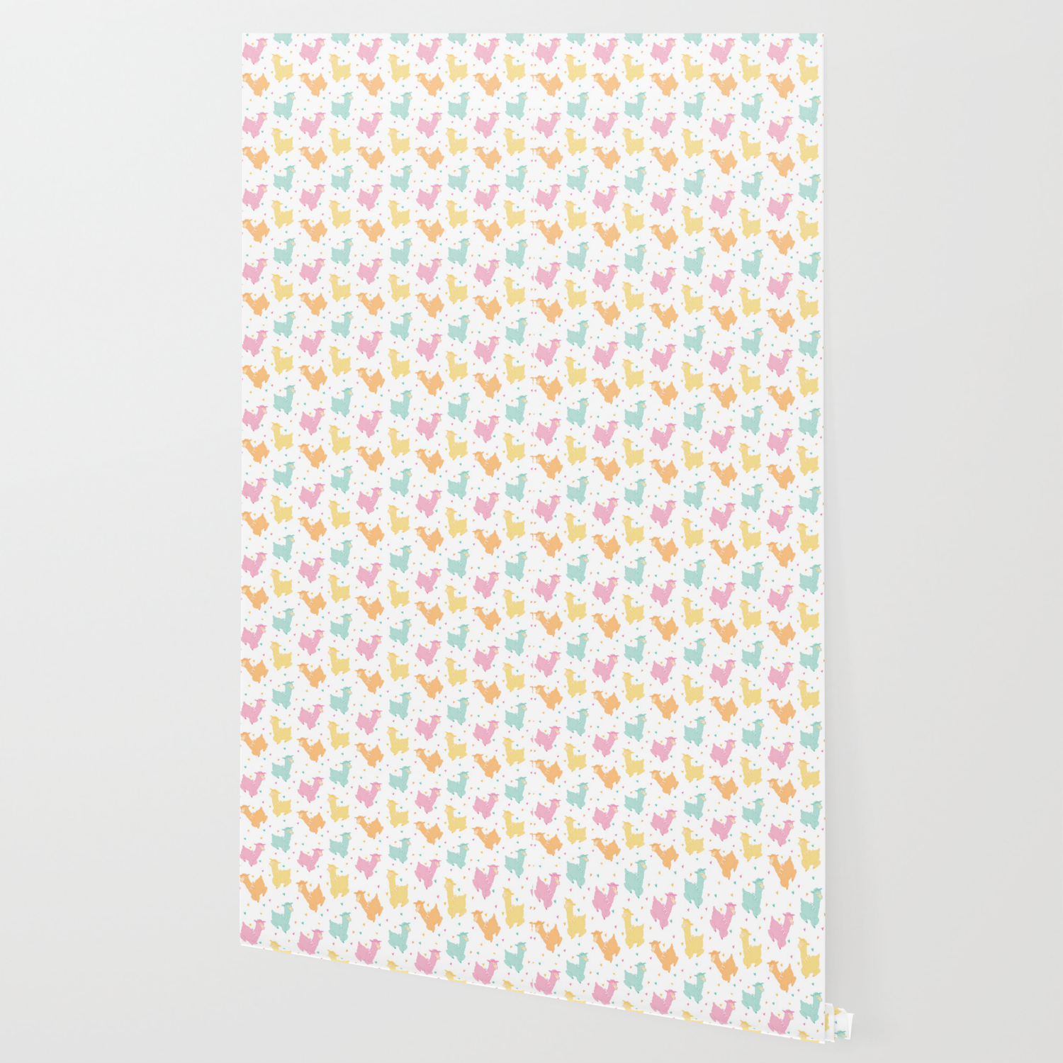 Pastel Kawaii Llamas Wallpaper By Frostedsosweet Society6
