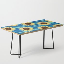 Sunflowers On Water Abstract Pattern Coffee Table