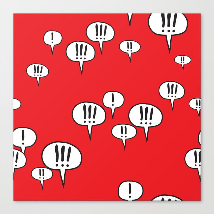 Exclamations Canvas Print