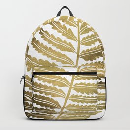 Golden Fern Leaf Backpack