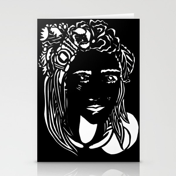 Paper Cut - Woman No. 1 --2 Stationery Cards