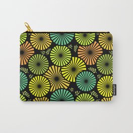 Retro flowers and leaves Carry-All Pouch