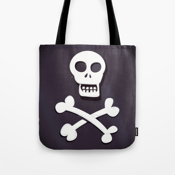 Pirate Skull and crossbones flag Tote Bag